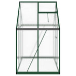 ZNTS Greenhouse with Base Frame Green 169x114x195 cm Aluminium 4005823