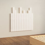 Wall Headboard White 82.5x3x80 cm Solid Wood Pine 824804