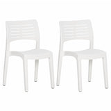 Garden Chairs 2 pcs White Polypropylene 317729