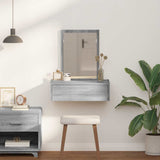 Dressing Table with Drawer Grey 60 x 40 x 70 cm Engineered Wood 865195