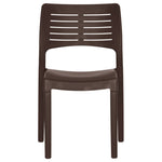 Garden Chairs 2 pcs Mocha Polypropylene 317730
