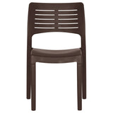 Garden Chairs 2 pcs Mocha Polypropylene 317730