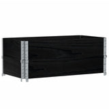 Garden Planter Black 100x50 cm Solid Wood Pine 3295392