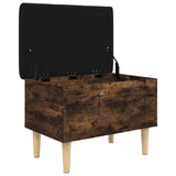 Storage Bench Smoked Oak 62x42x46 cm Engineered Wood 835072