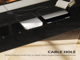 180cm Floating TV Stand, Wall Mount TV Unit with Cable Management Hole, Fits up to 72" TV, Black T3398P555839