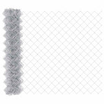 Chain Link Fence Silver 10 x 1.4 m Galvanised Steel 42004849