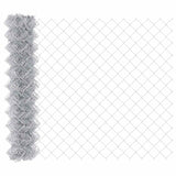 Chain Link Fence Silver 10 x 1.4 m Galvanised Steel 42004849