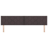 Headboard with Headboard Dark Brown 200 cm Faux Leather 42007283