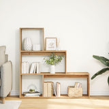 Room Divider Bookcase 3-Tier Artisan Oak 123x29x123 cm Engineered Wood 857993