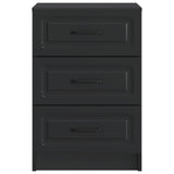 Bedside Cabinet Black 43 x 41 x 63.5 cm Engineered Wood 895706