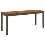 Garden Bench 108.5 x 35 x 45 cm Solid Acacia Wood Rectangular 901297