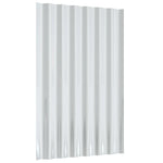 ZNTS Roof Panels 12 pcs Powder-coated Steel Grey 60x36 cm 319124