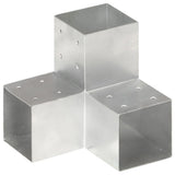 Post Connectors 4 pcs Y Shape Galvanised Metal 101x101 mm 145482