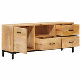 TV Stands with Drawer Brown 110 x 30 x46 cm Solid Mango Wood 4104604