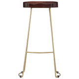 Gavin Bar Stools 2 pcs Solid Mango Wood 247835