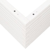 Garden Planter White 100x100x46 cm Solid Wood Pine 3282430