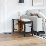 Bookshelf 2-Tier 82 x 32 x 47 cm Engineered Wood Smoked Oak 884002