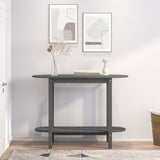 Console Table Grey 110x40x80 cm Solid Wood Pine 822299