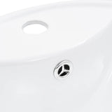 Wash Basin with Overflow 46.5x18 cm Ceramic White 143903