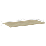 805336 Bookshelf Boards 4 pcs Sonoma Oak 80x40x1,5 cm Engineered Wood