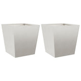 Garden Planters 40x40x40 cm 2 pcs Stainless Steel 851061