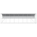Against Wall Chicken Coop Silver 800 x 200 x 215 cm 3434738