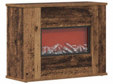 Electric Fireplace Old Wood 47 x 18 x 48 cm Engineered wood 8021069
