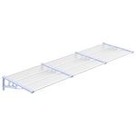 ZNTS Door Canopy Grey and Transparent 297.5x90 cm Polycarbonate 153694