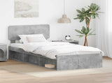 Bed Frame Concerte Grey 90 x 190 cm Solid Pine Wood 3412135