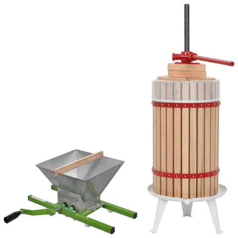 2 Piece Fruit & Wine Press and Crusher Set 277152