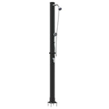 Outdoor Solar shower Black 217 cm PVC and Aluminium 42003409