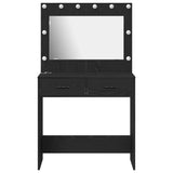Dressing Table Black Oak 78.5 x 41 x 135 cm Engineered Wood 865029