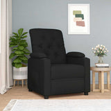 Recliner Chair Black Fabric 352413