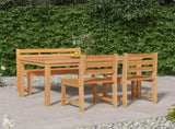 4 Piece Garden Dining Set Solid Wood Teak 3157197