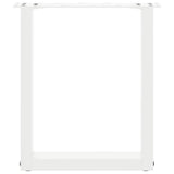 Coffee Table Legs U-Shaped 2 pcs White 38x cm Steel 4013153