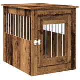Dog Crate Furniture Old Wood 55x75x65 cm Engineered Wood 857639