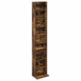 CD Cabinet Smoked Oak 33 x 23.5 x 175 cm Engineered Wood 8012650