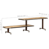 TV Cabinet 160x30x40 cm Solid Mango Wood 321960