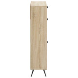 Shoe Cabinet BREDA 78 x 24 x 103 cm Engineered Wood Sonoma Oak 897537