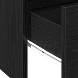 Coffee Table Black Oak 102 x 55 x 43.5 cm Engineered Wood 862733