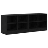 Bed Cabinet 2 pcs Black Oak 66 x 33 x 48 cm Engineered Wood 893724