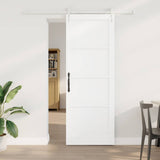 Sliding Door ORKDAL White 78 x 211 cm Solid Pine Wood 3333697