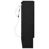 LED Bathroom Mirror Cabinet Black 80x15x60 cm MDF 323605