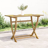 Folding Garden Table 110x55x75 cm Solid Wood Acacia 365736