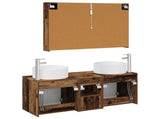 Bathroom Cabinet Set 4 pcs Old Wood Engineered Wood 3406589