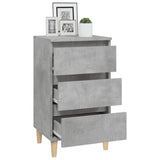 ZNTS Bedside Cabinet Concrete Grey 40x35x70 cm Engineered Wood 819664