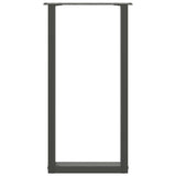 Console Table Legs U-Shaped 2 pcs Anthracite 28x cm Steel 4013170