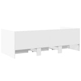 Daybed with Drawers without Mattress White 100x200 cm 3280811