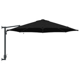 Garden Parasol Black 248 x 248 x 148 cm Polyester and Steel 42003249