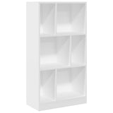 Bookcase White 57x28.5x107.5 cm Engineered Wood 848003